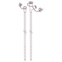 Buy Vesco Medical 36 Inches Weighted Dual Port PU Nasogastric Feeding Tube with Stylet