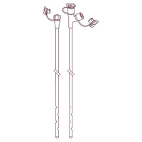 Buy Vesco Medical 55 Inches Weighted Dual Port PU Nasogastric Feeding Tube with Stylet