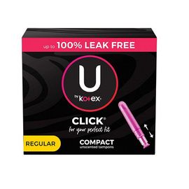Kimberly U By Kotex Click Regular Absorbency Tampons