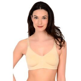 QT Intimates Molded Cotton Blend Nursing Bra