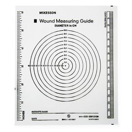 McKesson Clear Plastic Non-Sterile Wound Measuring Guide