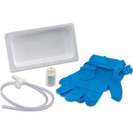 Covidien Kendall Argyle Graduated Suction Catheter Tray With Sterile Saline Bottle