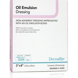 DermaRite Oil Emulsion Non-Adherent Wound Dressing