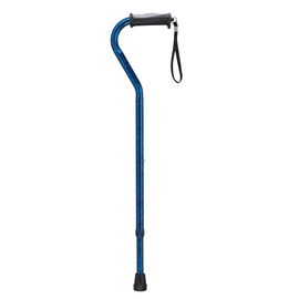 Drive Adjustable Height Offset Handle Cane With Comfortable Gel Hand Grip