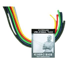 PrePak Clinic Three Feet Single Strand Tubes Set with Book For Assorted Resistance