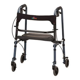 Nova Medical Cruiser De-Light Four-Wheel Folding Walker With Basket