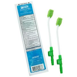 Sage Toothette Oral Care Single Use Suction Swab System with Perox-A-Mint Solution