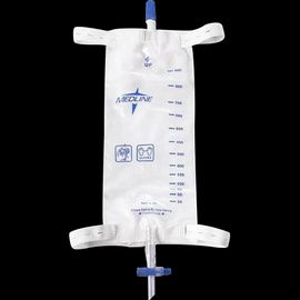 Medline Urinary Leg Bags With Comfort Straps And Slide-Tap Drainage Port