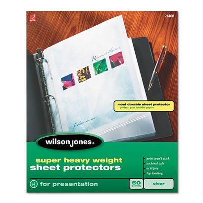 Buy Wilson Jones Super Heavy Sheet Protectors