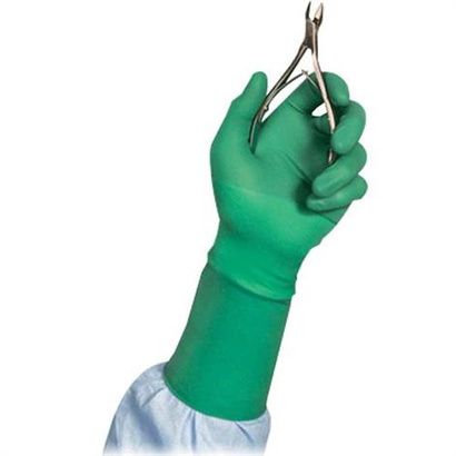Medline Triumph Green With Aloe Vera Surgical Gloves, Size 8