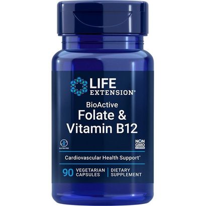 Buy Life Extension BioActive Folate & Vitamin B12 Capsules