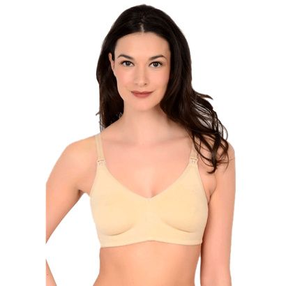 Buy QT Intimates Molded Cotton Blend Nursing Bra