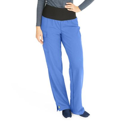 Buy Medline Ocean Ave Womens Stretch Fabric Support Waistband Scrub Pants - Ceil Blue