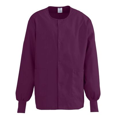 Buy Medline ComfortEase Unisex Crew Neck Warm-Up Jacket - Wine