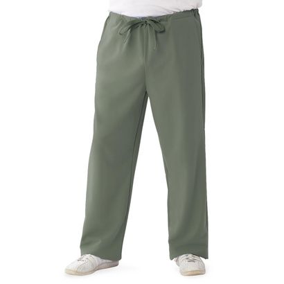 Buy Medline Newport Ave Unisex Stretch Fabric Scrub Pants with Drawstring - Olive