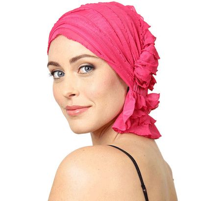 Buy Chemo Beanies Carol Hot Pink Ruffle