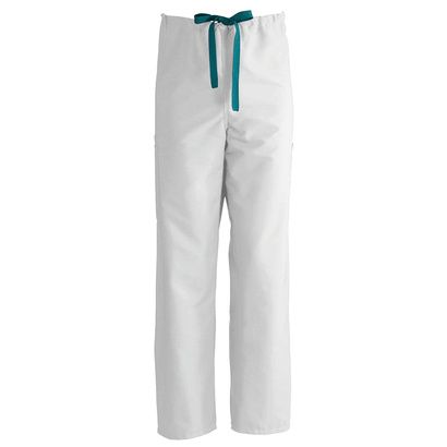 Buy Medline ComfortEase Unisex Non-Reversible Drawstring Cargo Pants - White