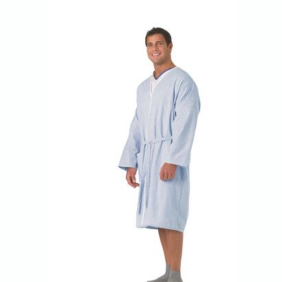 Buy Medline Traditional Patient Plisse Bathrobe