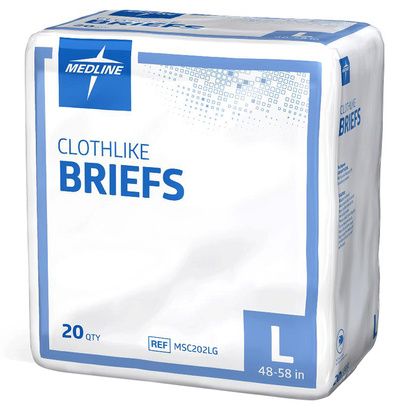 Buy Medline Extra Absorbent Disposable Clothlike Adult Brief