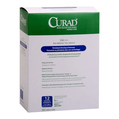 Buy Medline Curad Sterile Overwrap Petrolatum Gauze Dressing