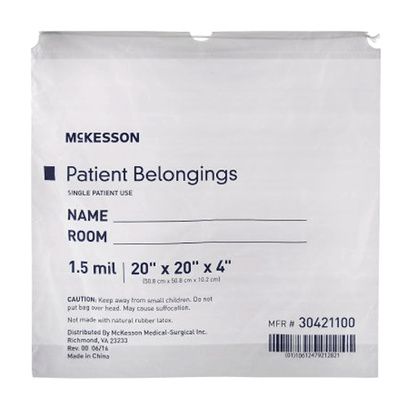 Buy McKesson Patient Belongings Bag