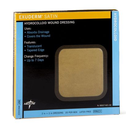 Buy Medline Exuderm Satin Square Hydrocolloid Dressing