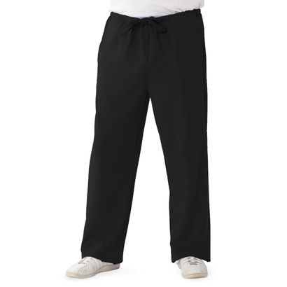 Buy Medline Newport Ave Unisex Stretch Fabric Scrub Pants with Drawstring - Black