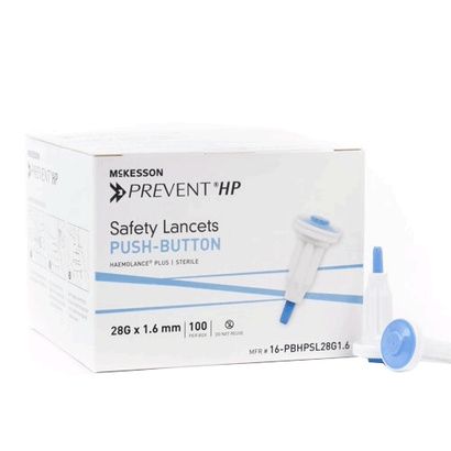 Buy McKesson Prevent HP Safety Lancets With Push Button