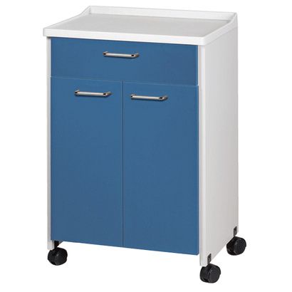 Buy Clinton Molded Top Mobile Treatment Cabinet with Two Doors and One Drawer