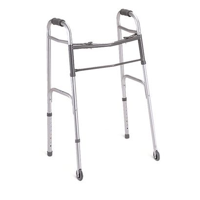 Buy Medline Two-Button Folding Walkers 3' Wheel