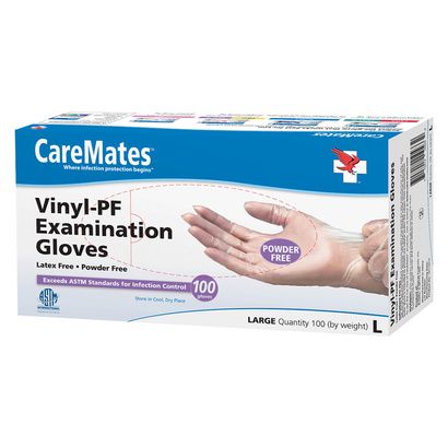 Buy Shepard CareMates Vinyl Powder Free Examination Gloves