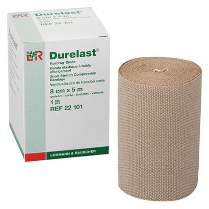 Buy Durelast High Compression Very Short Stretch Bandage With Bandage Clips