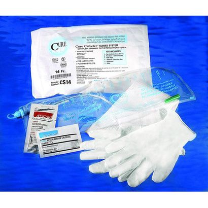 Buy Cure Catheter Unisex Straight Tip Closed System Kit