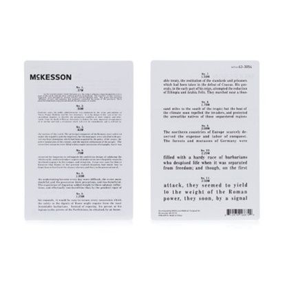 Buy McKesson Jaeger 12 Inch Measurement Eye Chart