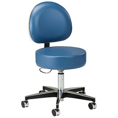 Buy Clinton Premier Series Five-Leg Pneumatic Stool with D-Shaped Backrest