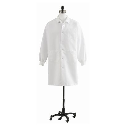 Buy Medline Unisex Knit Cuff Knee Length White Lab Coat