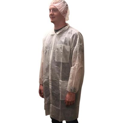 Buy Keystone 3-Pocket Polypropylene Lab Coat