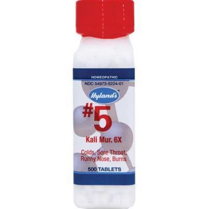 Buy Hylands Homeopathic Number 5 Kali Muriaticum 6X