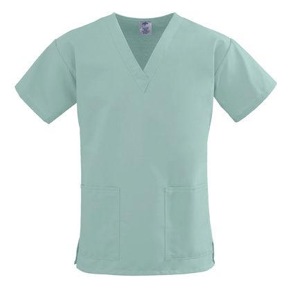 Buy Medline ComfortEase Ladies V-Neck Two-Pocket Scrub Tops - Seaspray