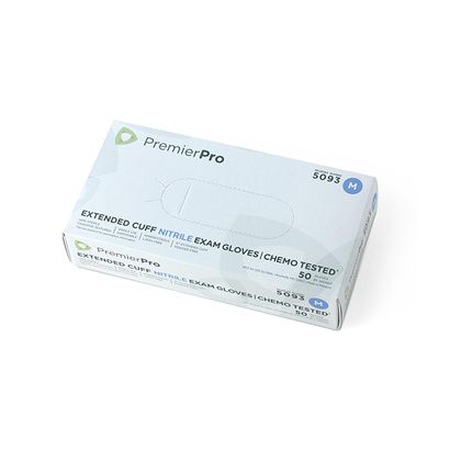 Buy PremierPro Powder-Free Extended Cuff Nitrile Exam Gloves