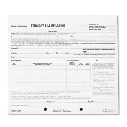 Buy Rediform Snap-A-Way Bill of Lading, Short Form