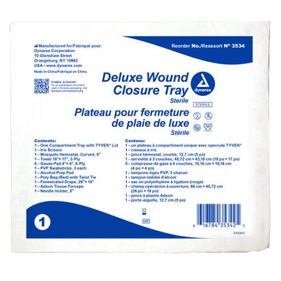 Buy Dynarex Deluxe Wound Closure Tray