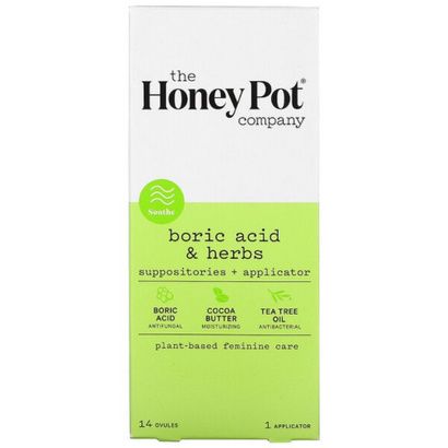 Buy The Honey Pot Boric Acid And Herbs Suppositories