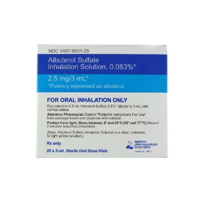 Buy Nephron Pharmaceutical Albuterol Sulfate Nebulizer Solution