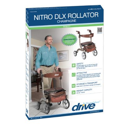 Buy Drive Nitro DLX Rollator RTL10266BL-HS