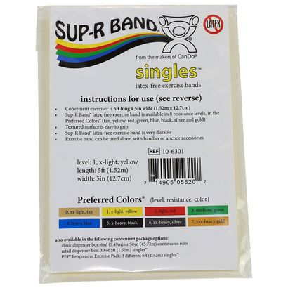 Buy Sup-R Band 5-Foot Singles Latex Free Exercise Band