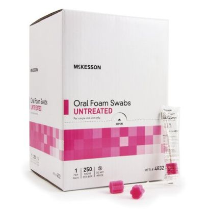 Buy Mckesson Untreated Oral Foam Swabsticks