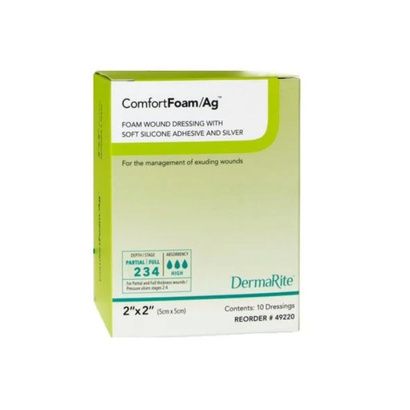 Buy DermaRite ComfortFoam Silver Foam Dressing