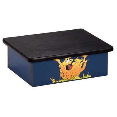 Buy Clinton Laughing Hyena Blue Laminate Pediatric Step Stool