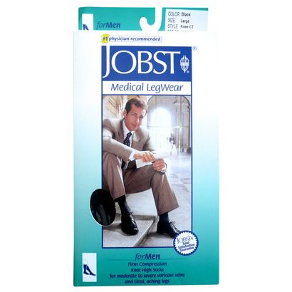 Buy BSN Jobst for Men Closed Toe Knee High 20-30 mmHg Ribbed Compression Socks